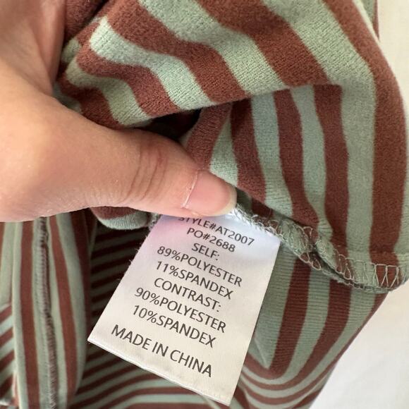 Anniewear Los Angeles Striped T-Shirt Soft Size Large Style AT2007 - Picture 5 of 6